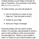 Facebook Competition Rules