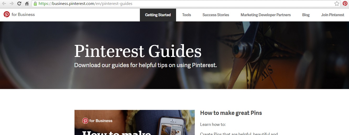 Pinterest Guides Screen Grab