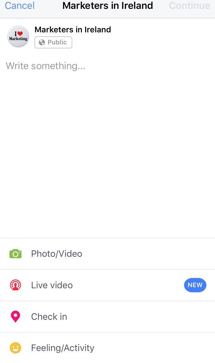 1 Starting a Facebook Live