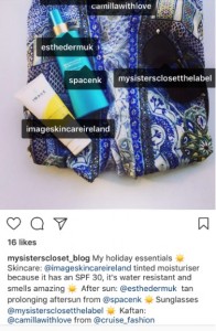 My sisters closet practical example of instagram tagging