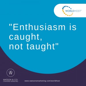 Enthusiasm is caught, not taught