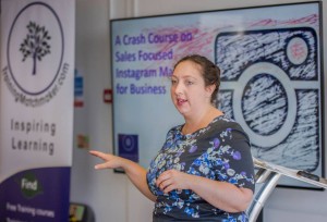 A Crash course in sales focused instagram for business delivered by Chartered Marketer Christine Watson