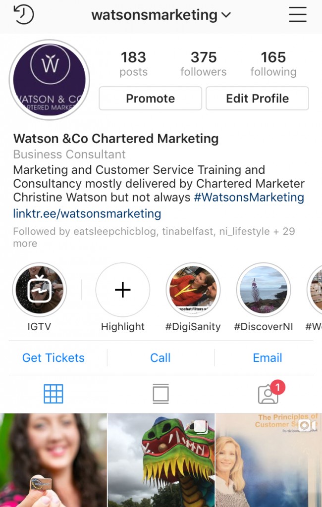 WatsonsMarketing Tuesday Tip image optimise your instagram bio 