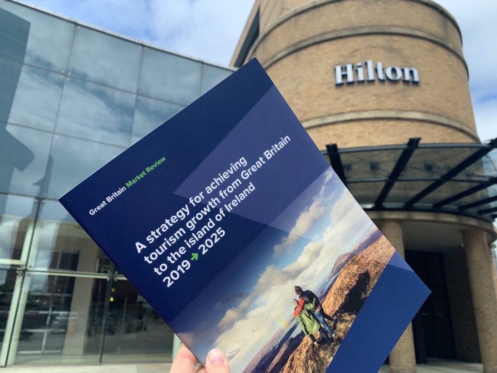 Launch of New GB Strategy by Tourism Ireland and Tourism Northern Ireland at Hilton Hotel, Belfast - 6 June 2019 Photo of Tourism Ireland Booklet for Northern Ireland Tourism Trade