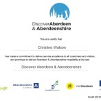 Watson & Co. Chartered Marketing demonstrate commitment to WorldHost Scotland with Visit Aberdeen and Aberdeenshire Ambassador Training Certification