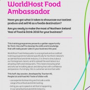 WorldHost Food Ambassador Programme for businesses in Mid and East Antrim Borough Council incorporating: Larne, Carrick and Ballymena on 21 February 2017 at Ballygally Castle Hotel