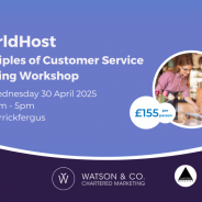WorldHost Principles of Customer Service Training Open Access Workshop for Northern Ireland – Carrickfergus – Wednesday 30 April 2025