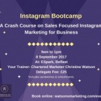 InstaMeet – a Content Creation Bootcamp for Business Instagrammers – 8 September 2017